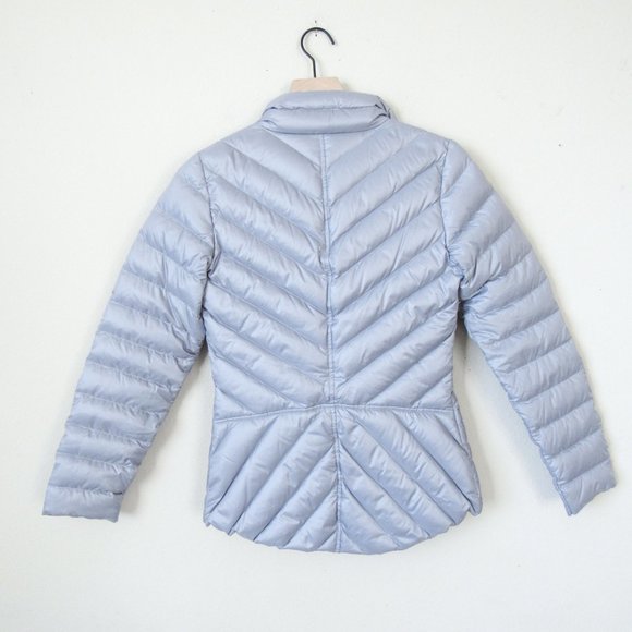 BETSEY JOHNSON Lightweight Quilted Puffer Jacket Down Jacket Lightweight Silver - Picture 9 of 12